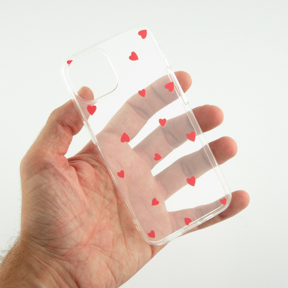 iPhone 14 Case Hülle - Gummi kleines Herz