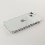 iPhone 15 Plus Case Hülle - Gummi Transparent Gel Bumper mit extra Schutz für Ecken Antischock