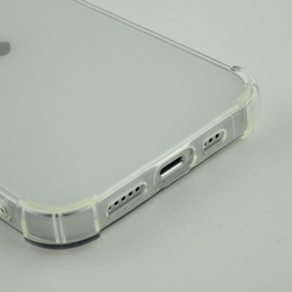 iPhone 15 Case Hülle - Gummi Transparent Gel Bumper mit extra Schutz für Ecken Antischock