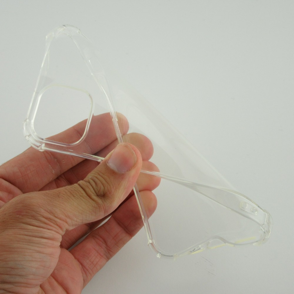 Hülle iPhone 13 mini - Gummi Transparent Gel Bumper mit extra Schutz für Ecken Antischock