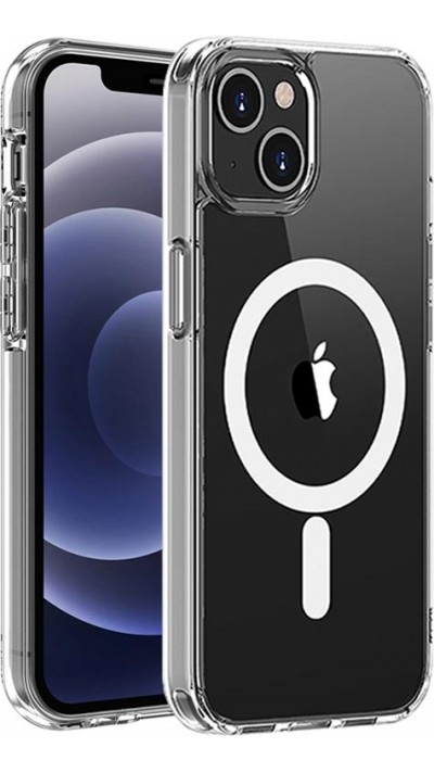 Coque iPhone 14 - Gel transparent compatible MagSafe