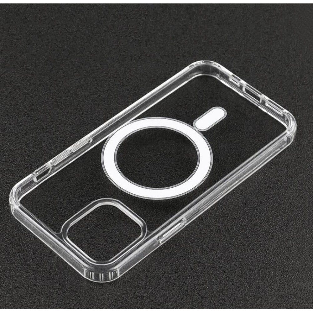 Coque Samsung Galaxy S24 - Gel transparent compatible MagSafe silicone TPU Super Clear
