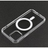 Coque Samsung Galaxy S24+ - Gel transparent compatible MagSafe