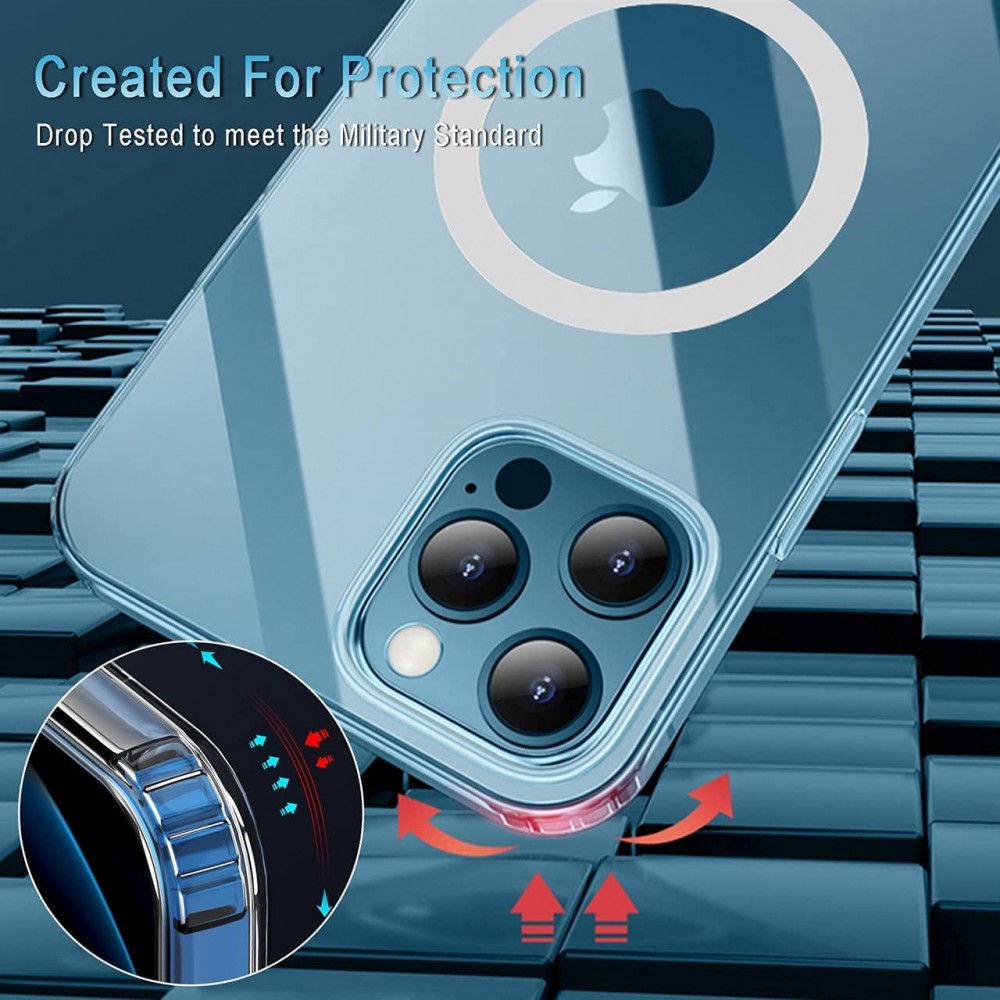 Coque Samsung Galaxy S24 - Gel transparent compatible MagSafe silicone TPU Super Clear