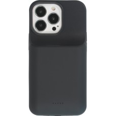 iPhone 13 Pro Max Case Hülle - 15W wireless Power Externe Batterie charging Cover Fast Charge 8000mAh - Schwarz