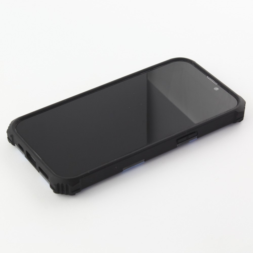 Coque iPhone 13 Pro - Armor Camo - Bleu foncé