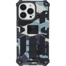 Coque iPhone 13 Pro Max - Armor Camo  - Bleu gris