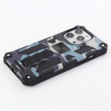 Coque iPhone 13 Pro Max - Armor Camo  - Bleu gris