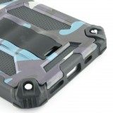 Coque iPhone 13 Pro Max - Armor Camo  - Bleu gris