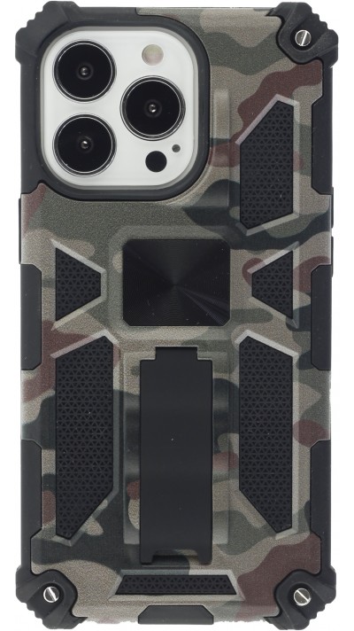 Coque iPhone 13 Pro Max - Armor Camo - Brun