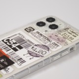 iPhone 12 Pro Max Case Hülle - Aufkleber Vintage Sticker Price-tag collage - Transparent