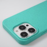 Coque iPhone 15 Pro Max - Bio Eco-Friendly nature avec cordon collier - Turquoise