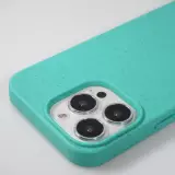 iPhone 16 Pro Case Hülle - Bio Eco-Friendly Vegan mit Handykette Necklace - Türkis