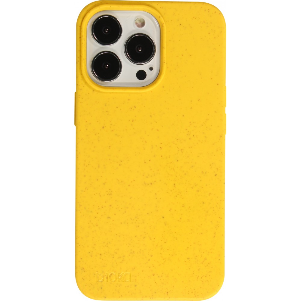 Coque iPhone 13 Pro Max - Bioka biodégradable et compostable Eco-Friendly jaune