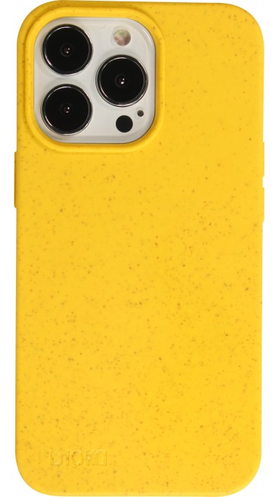 Coque iPhone 14 Pro - Bioka biodégradable et compostable Eco-Friendly jaune