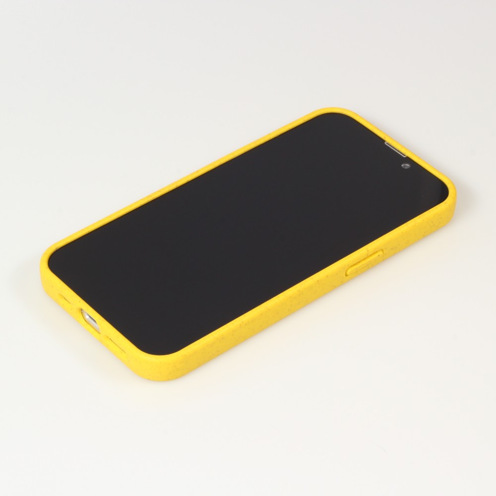 Coque iPhone 14 Pro - Bioka biodégradable et compostable Eco-Friendly jaune