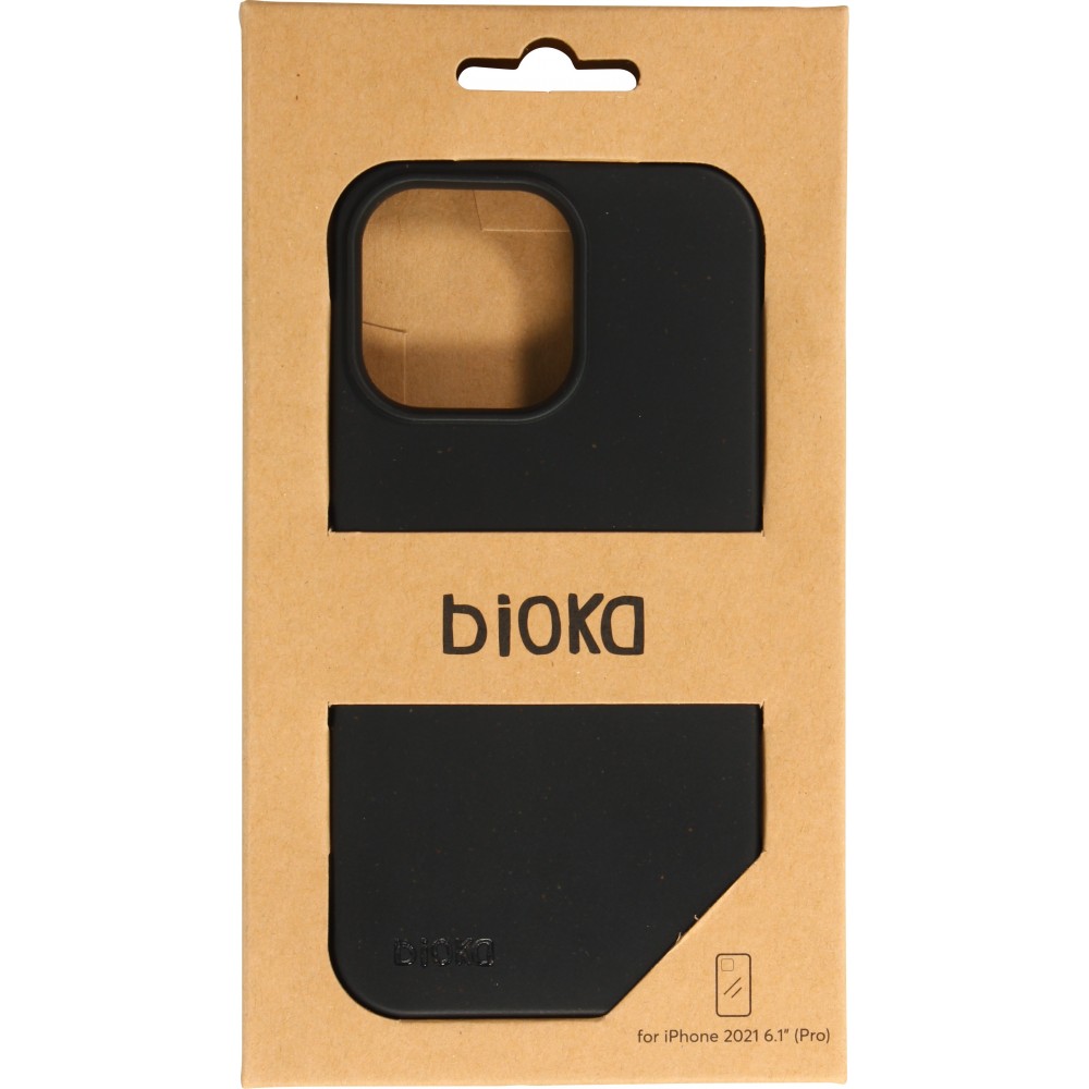 Coque iPhone 14 Pro Max - Bioka biodégradable et compostable Eco-Friendly - Noir