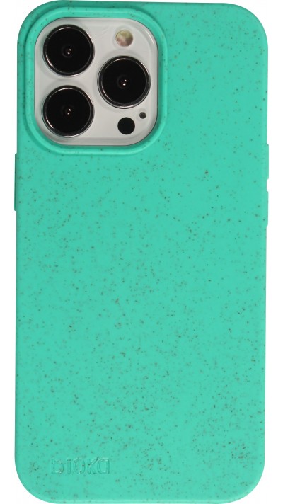 Coque iPhone 14 Pro Max - Bioka biodégradable et compostable Eco-Friendly - Turquoise