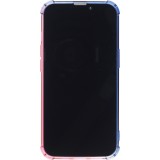 Coque iPhone 13 Pro - Bumper Rainbow Silicone anti-choc avec bords protégés -  bleu - Rose
