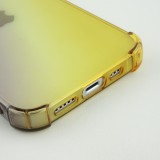 Coque iPhone 13 Pro - Bumper Rainbow Silicone anti-choc avec bords protégés -  brun jaune