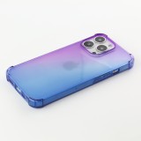 Coque iPhone 13 Pro - Bumper Rainbow Silicone anti-choc avec bords protégés -  violet - Bleu