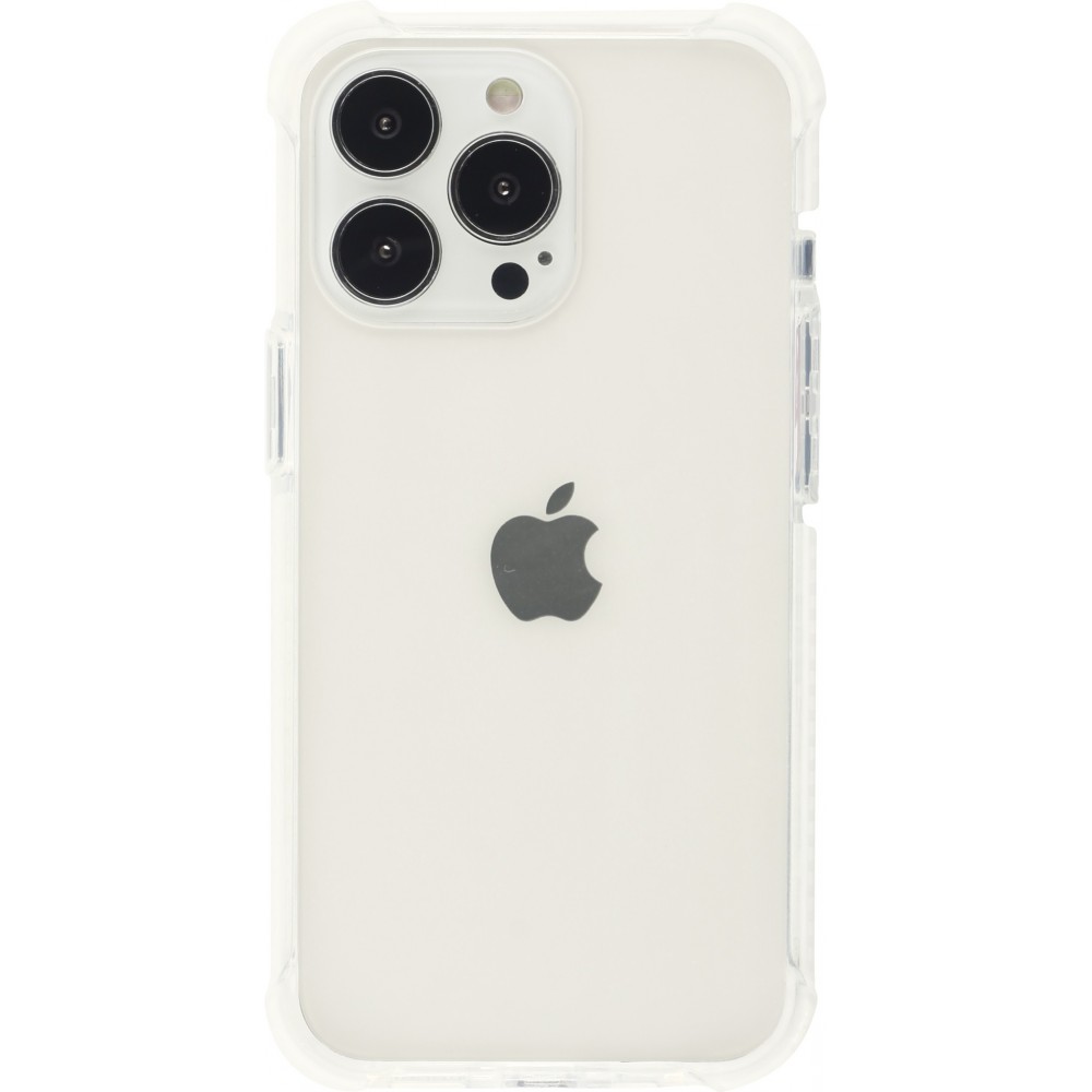 Coque iPhone 13 Pro Max - Bumper Stripes - Blanc