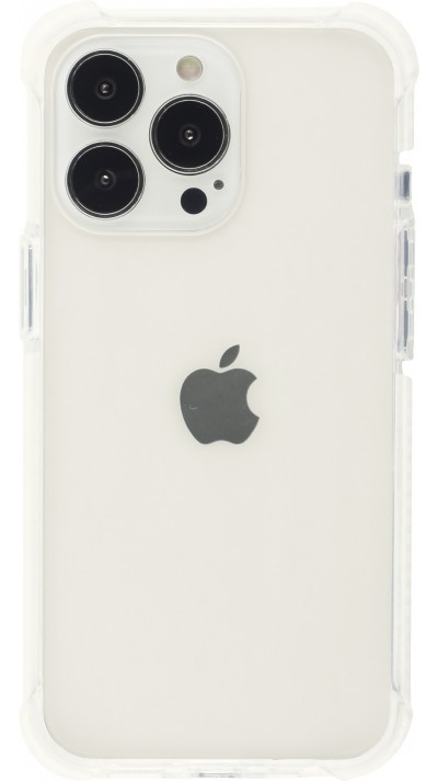 Coque iPhone 13 Pro Max - Bumper Stripes - Blanc