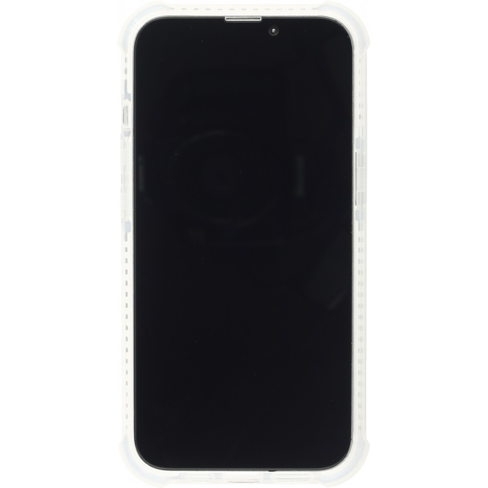 Coque iPhone 13 Pro Max - Bumper Stripes - Blanc
