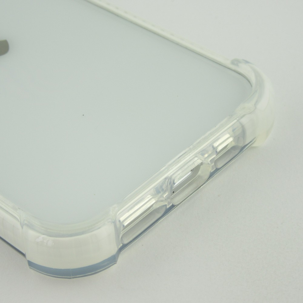 Coque iPhone 13 Pro Max - Bumper Stripes - Blanc