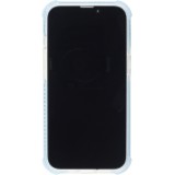 Coque iPhone 13 Pro Max -  Bumper Stripes - Bleu
