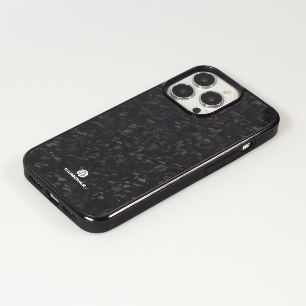 iPhone 14 Pro Case Hülle - Carbomile Forged Carbon (Kompatibel mit MagSafe)