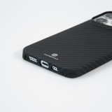 iPhone 14 Pro Max Case Hülle - Carbomile Schutzcase aus echtem Aramid Carbonfaser - Schwarz