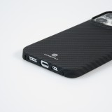 iPhone 13 Pro Max Case Hülle - Carbomile Schutzcase aus echtem Aramid Carbonfaser - Schwarz