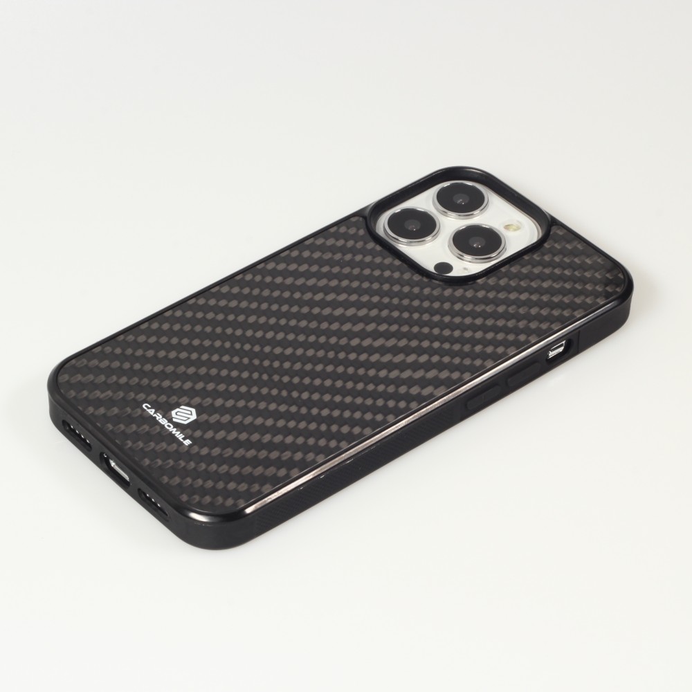 iPhone 14 Pro Max Case Hülle - Carbomile Carbon Fiber (Kompatibel mit MagSafe)