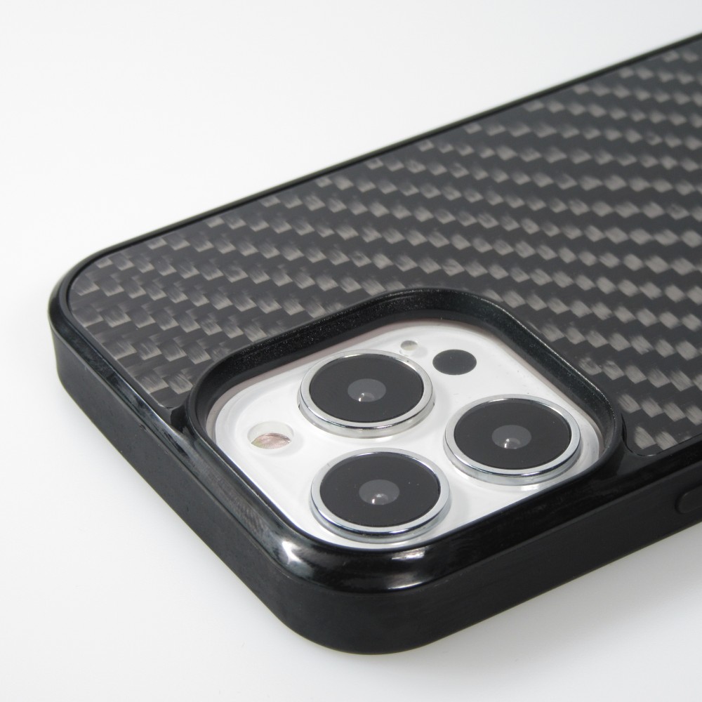 iPhone 14 Pro Max Case Hülle - Carbomile Carbon Fiber (Kompatibel mit MagSafe)