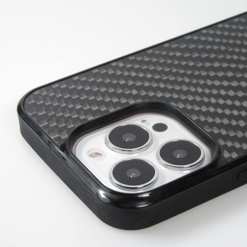 iPhone 14 Pro Case Hülle - Carbomile Carbon Fiber (Kompatibel mit MagSafe)