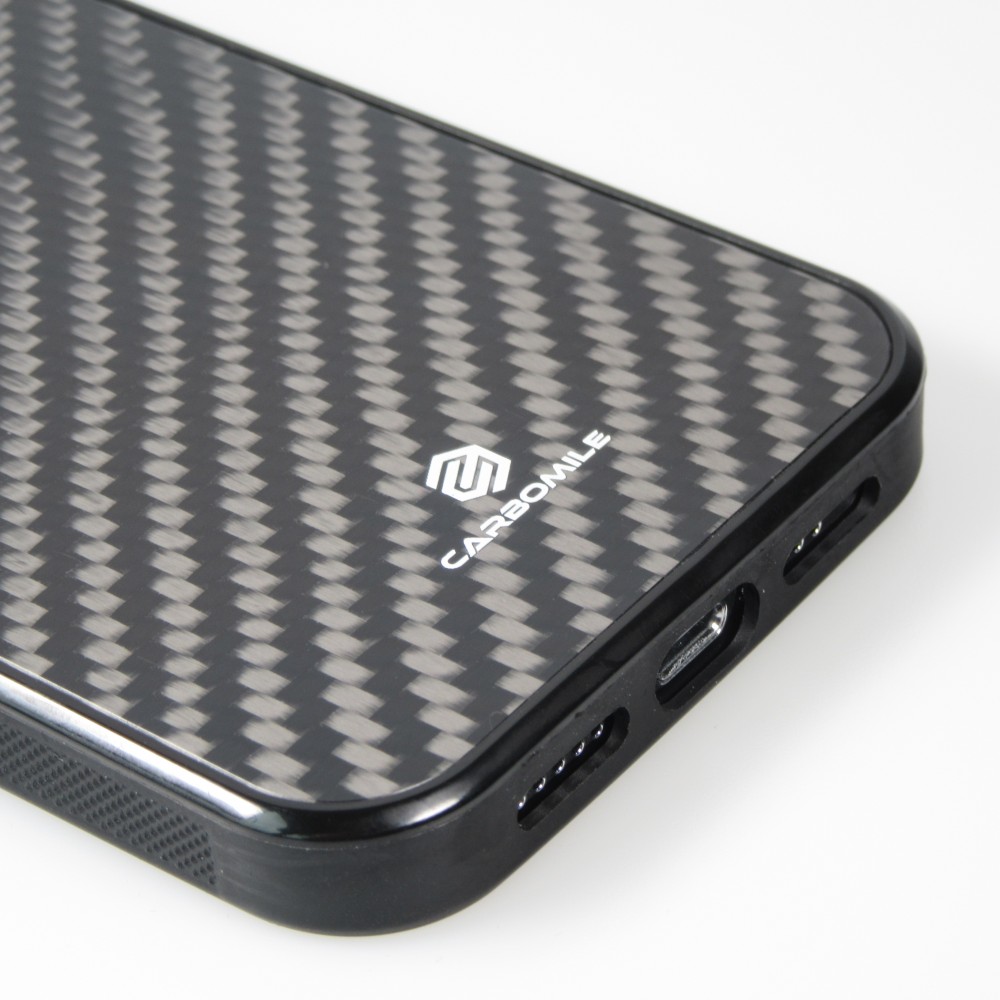 iPhone 14 Pro Max Case Hülle - Carbomile Carbon Fiber (Kompatibel mit MagSafe)
