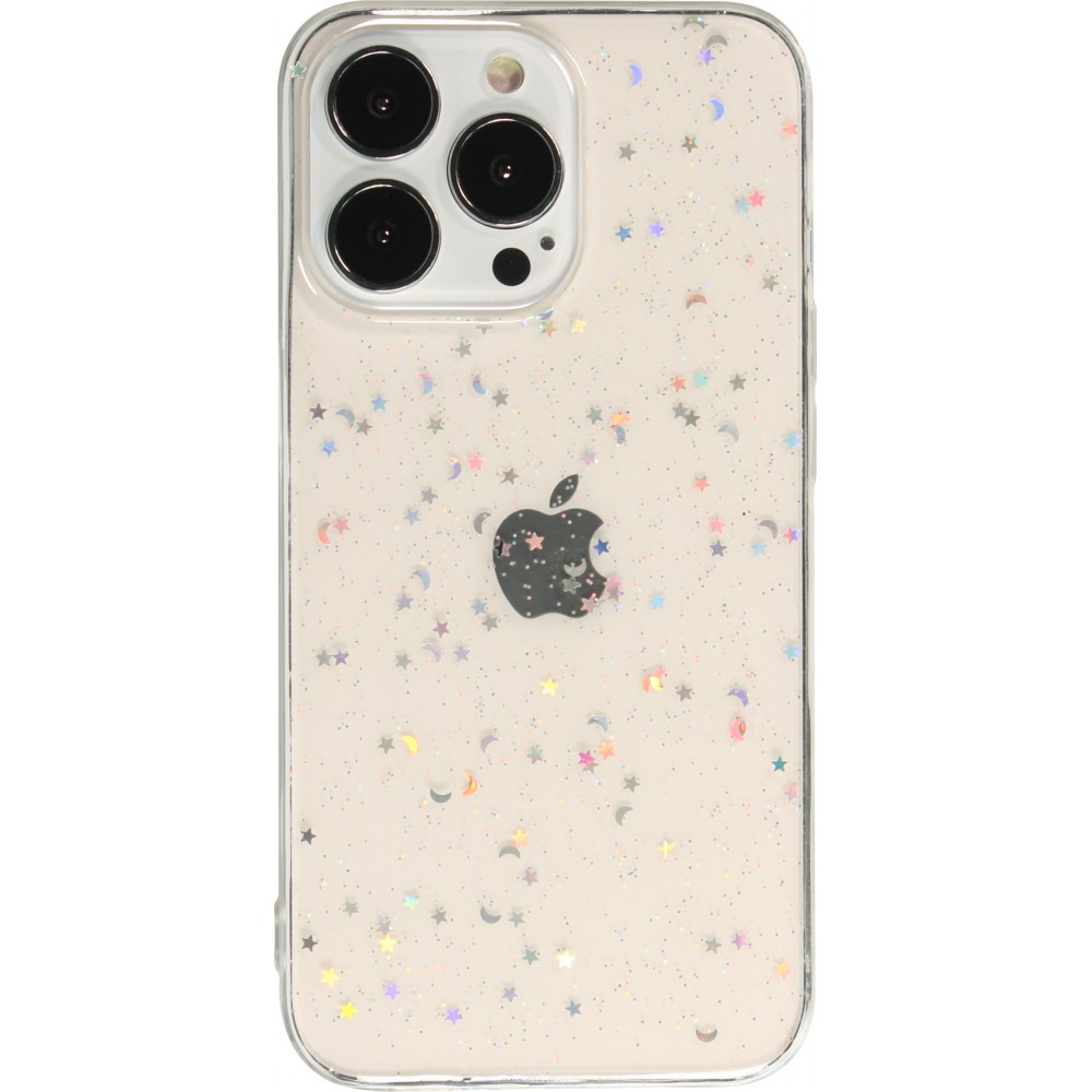 Coque iPhone 13 Pro Max - Clear Bubble Stars - Transparent