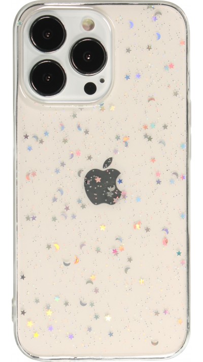 Coque iPhone 13 Pro - Clear Bubble Stars - Transparent