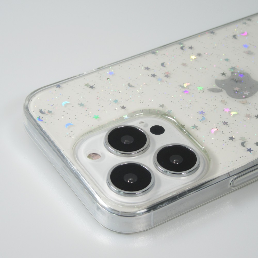 Hülle iPhone 13 Pro - Klare Blasensterne  - Transparent