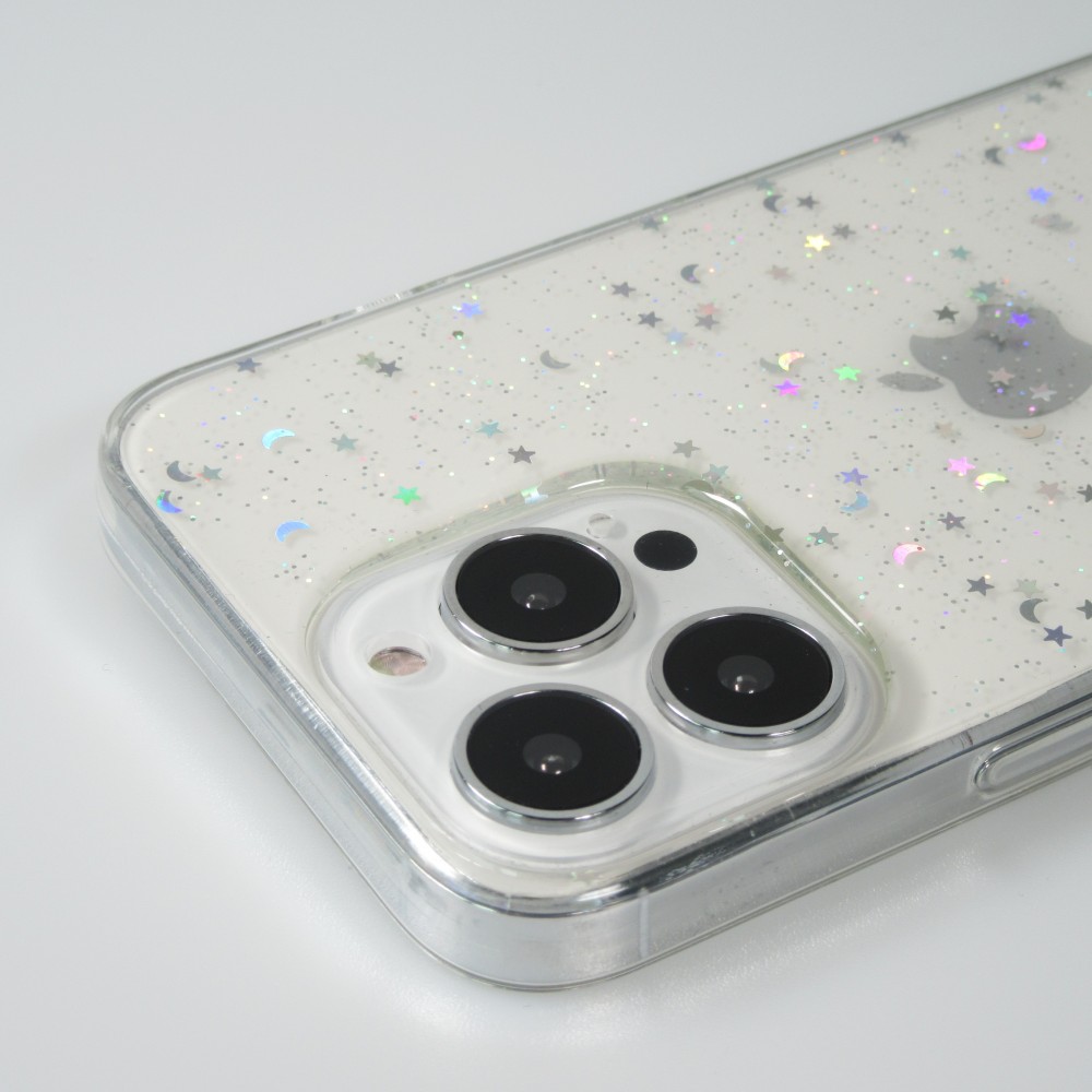 Coque iPhone 13 Pro Max - Clear Bubble Stars - Transparent