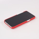 iPhone 13 Pro Case Hülle - 3D stylische Daunenjacke Design mit Ziernaht - Rot