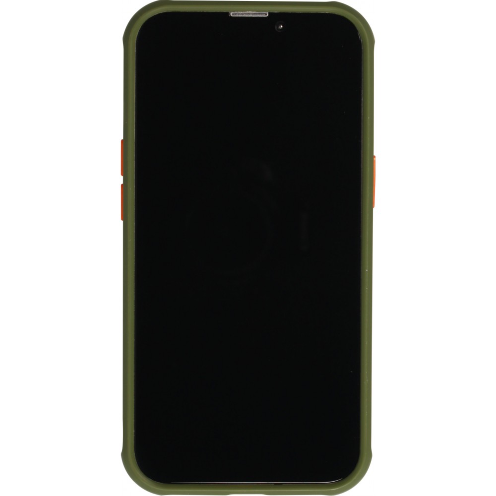 Coque iPhone 13 Pro - Dual Tone Bumper Mat Glass - Kaki