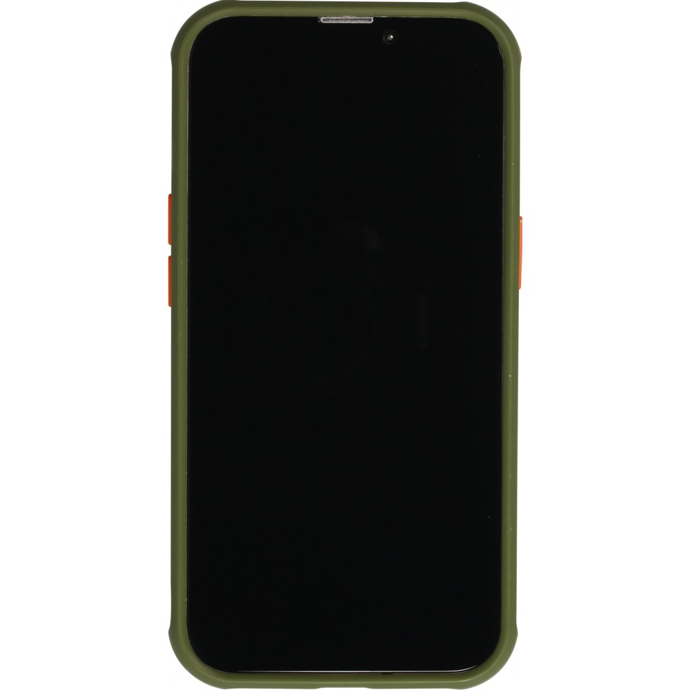 iPhone 13 Pro Case Hülle - Dual Tone Bumper Mat Glass - Khaki