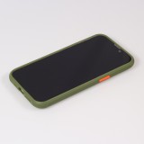 iPhone 13 Pro Case Hülle - Dual Tone Bumper Mat Glass - Khaki