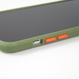 iPhone 13 Pro Case Hülle - Dual Tone Bumper Mat Glass - Khaki