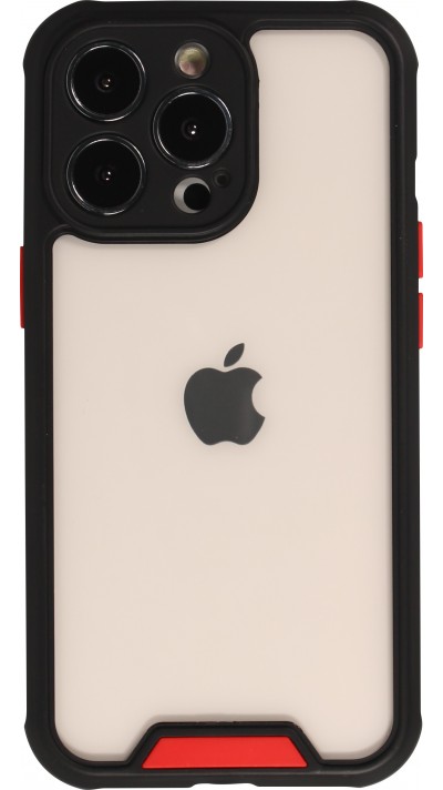 Coque iPhone 13 Pro - Dual Tone Bumper Mat Glass - Noir