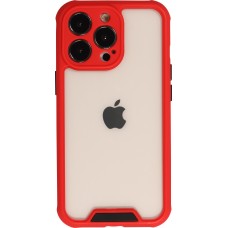 Coque iPhone 13 Pro Max - Dual Tone Bumper Mat Glass - Rouge
