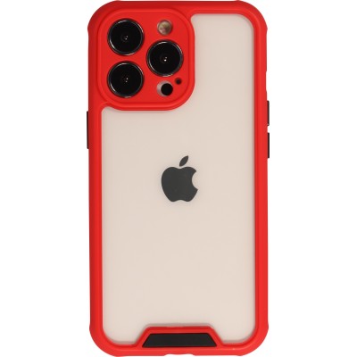 Coque iPhone 13 Pro Max - Dual Tone Bumper Mat Glass - Rouge