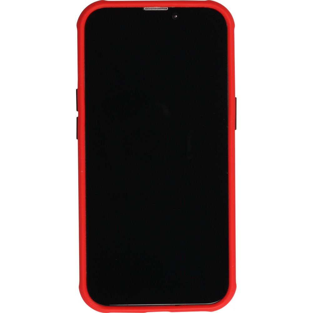 Coque iPhone 13 Pro Max - Dual Tone Bumper Mat Glass - Rouge